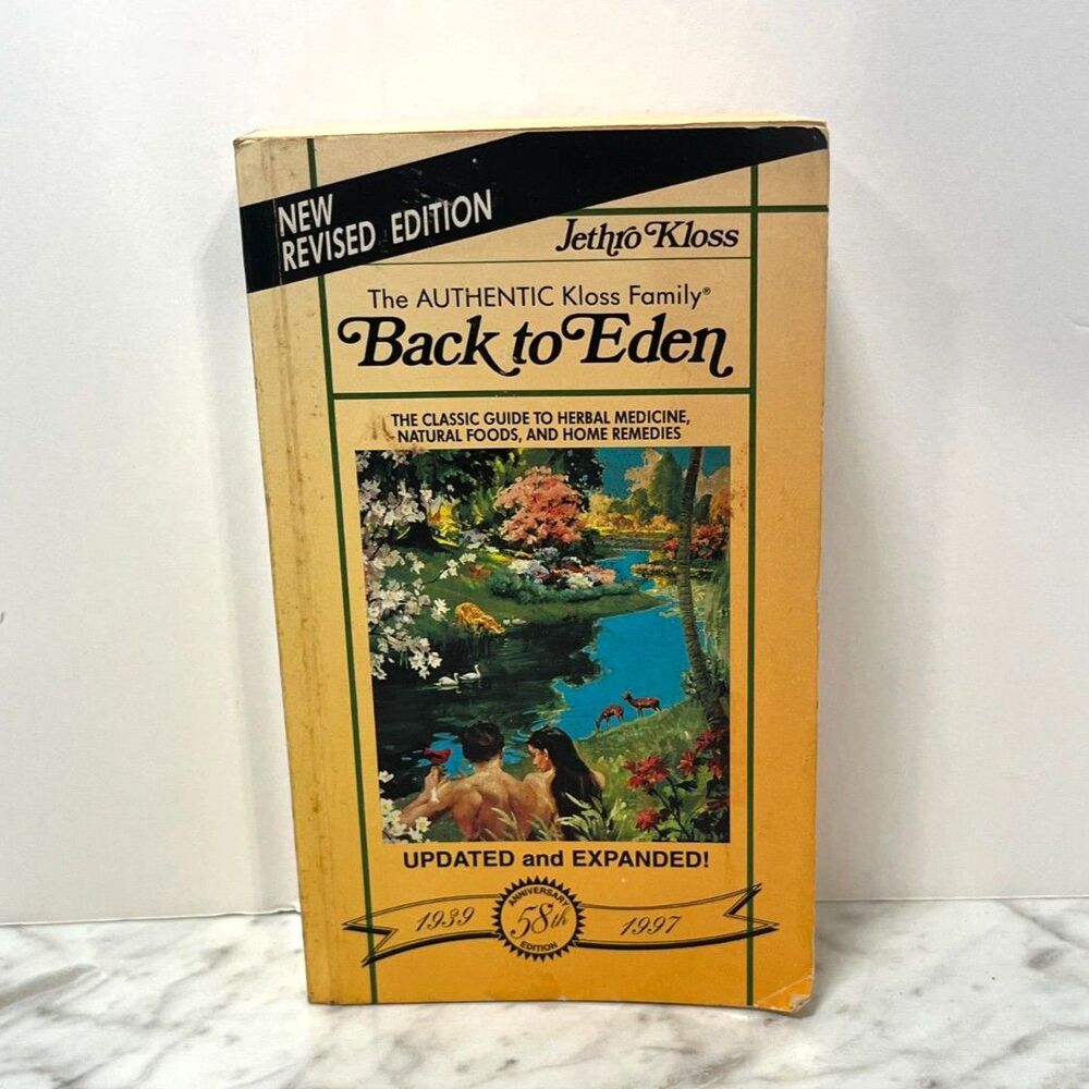 Back To Eden Paperback Book Guide To Herbal Medicine Natural Foods Home Remedies